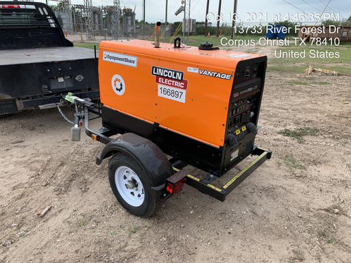 2021 Lincoln Electric Vantage 322 Vantage 322 Ready Pak 3 w/ Decals, ORANGE (includes trailer, cable rack, fender light kit) NO Telematics