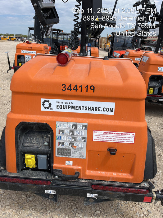 2023 Generac MLT2 Diesel, Flex Switch 120V Input, Powerzone Controller, (4) 320W LED Lights, 4kW Generator, 39.9 Gal Fuel Tank, 2" Ball, T3