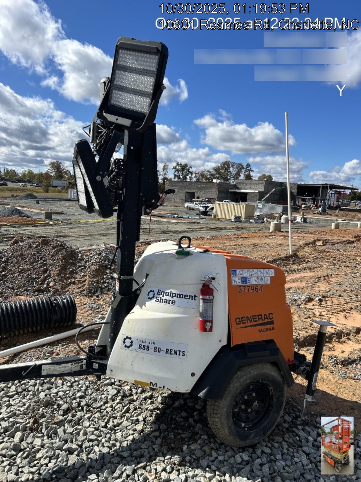2023 Generac MLT2 Diesel, Flex Switch 120V Input, Powerzone Controller, 
(4) 320W LED Lights, 4kW Generator, 39.9 Gal Fuel Tank, 2" Ball, T3