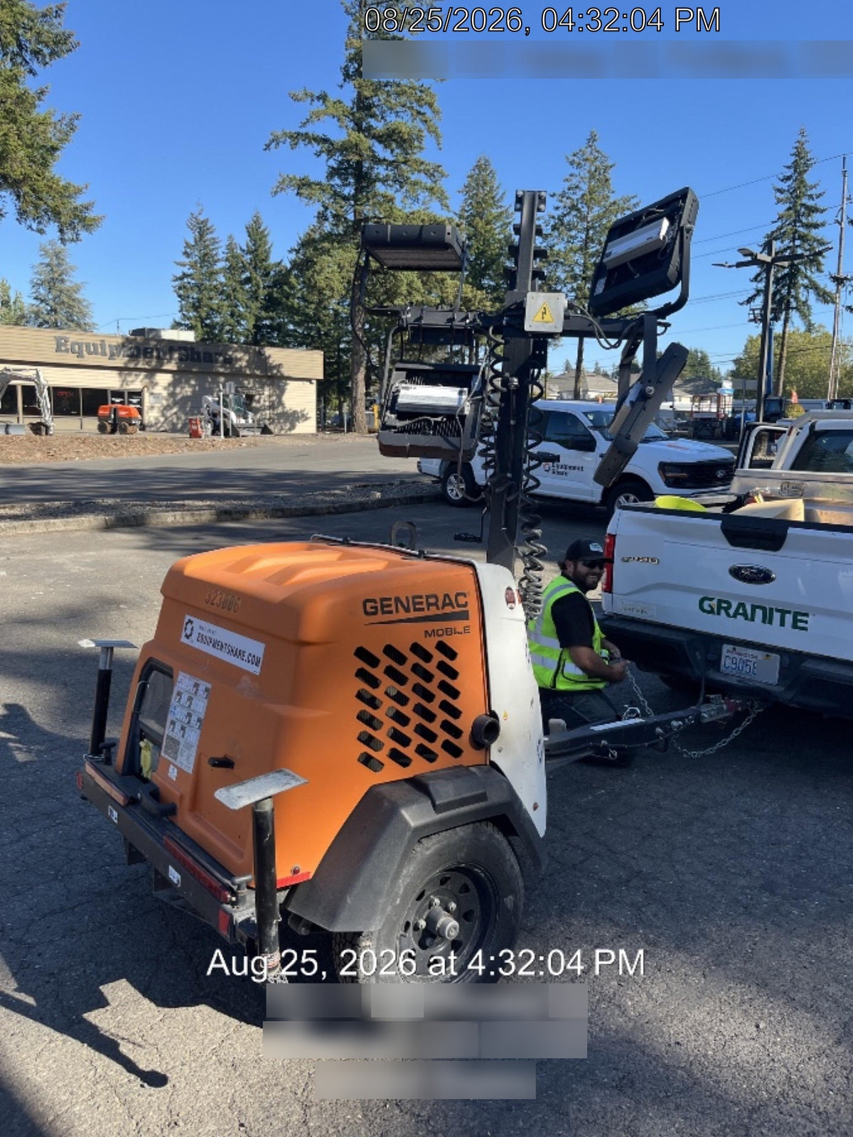2023 Generac MLT2 Diesel, Flex Switch 120V Input, Powerzone Controller, (4) 320W LED Lights, 4kW Generator, 39.9 Gal Fuel Tank, 2" Ball, T3