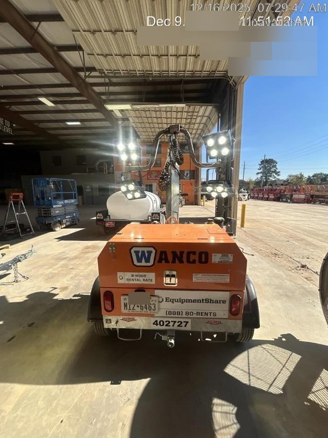2024 Wanco WLTT-4MM4K Diesel, Deep Sea Controller, Shore Power Plug, Auto Start, (4) 350W LED Floodlights, 4kW Generator, 60 Gal Fuel Tank, 2" Ball, T3