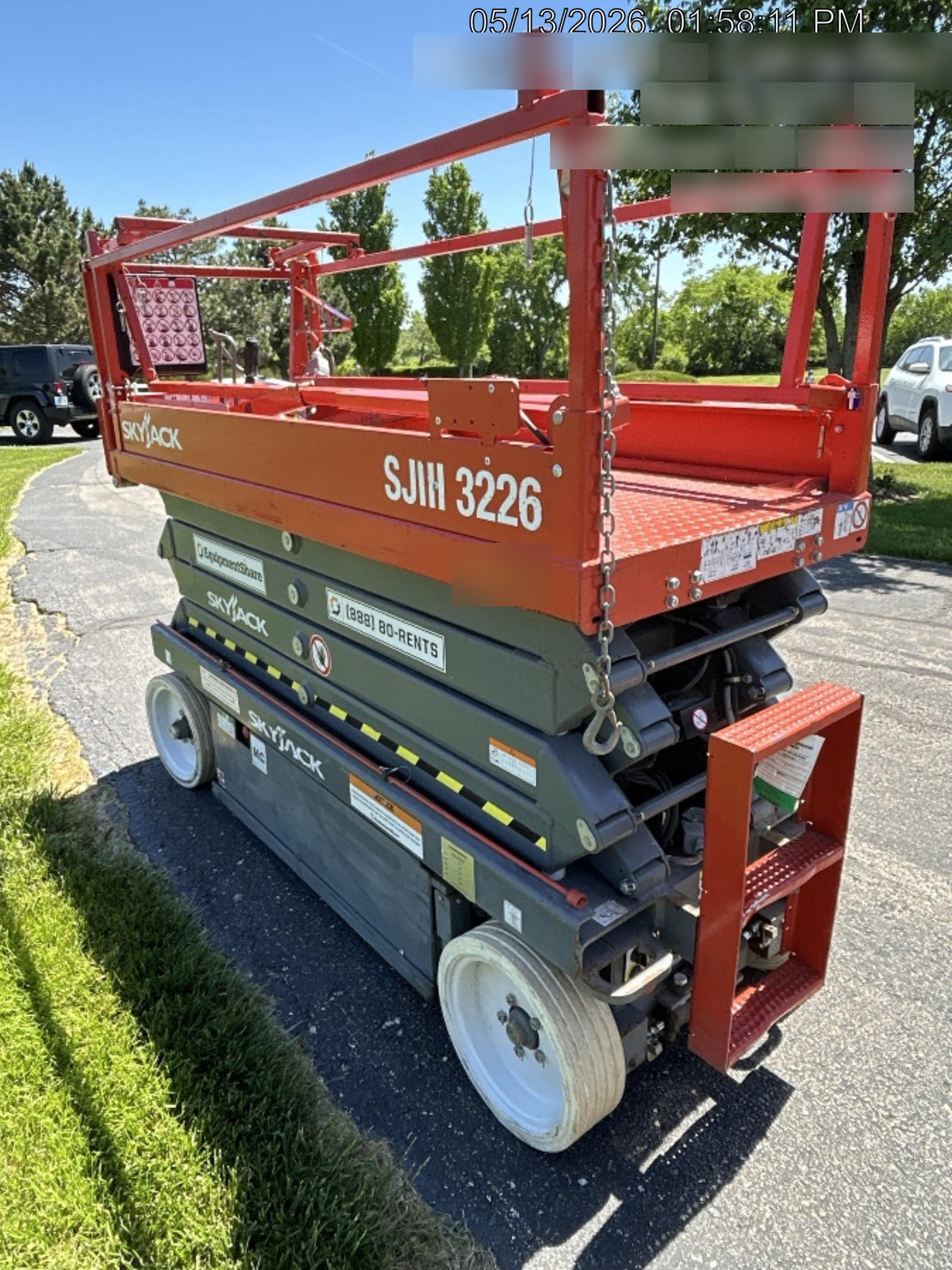 2017 Skyjack SJIII-3226 Standard Rental Specs