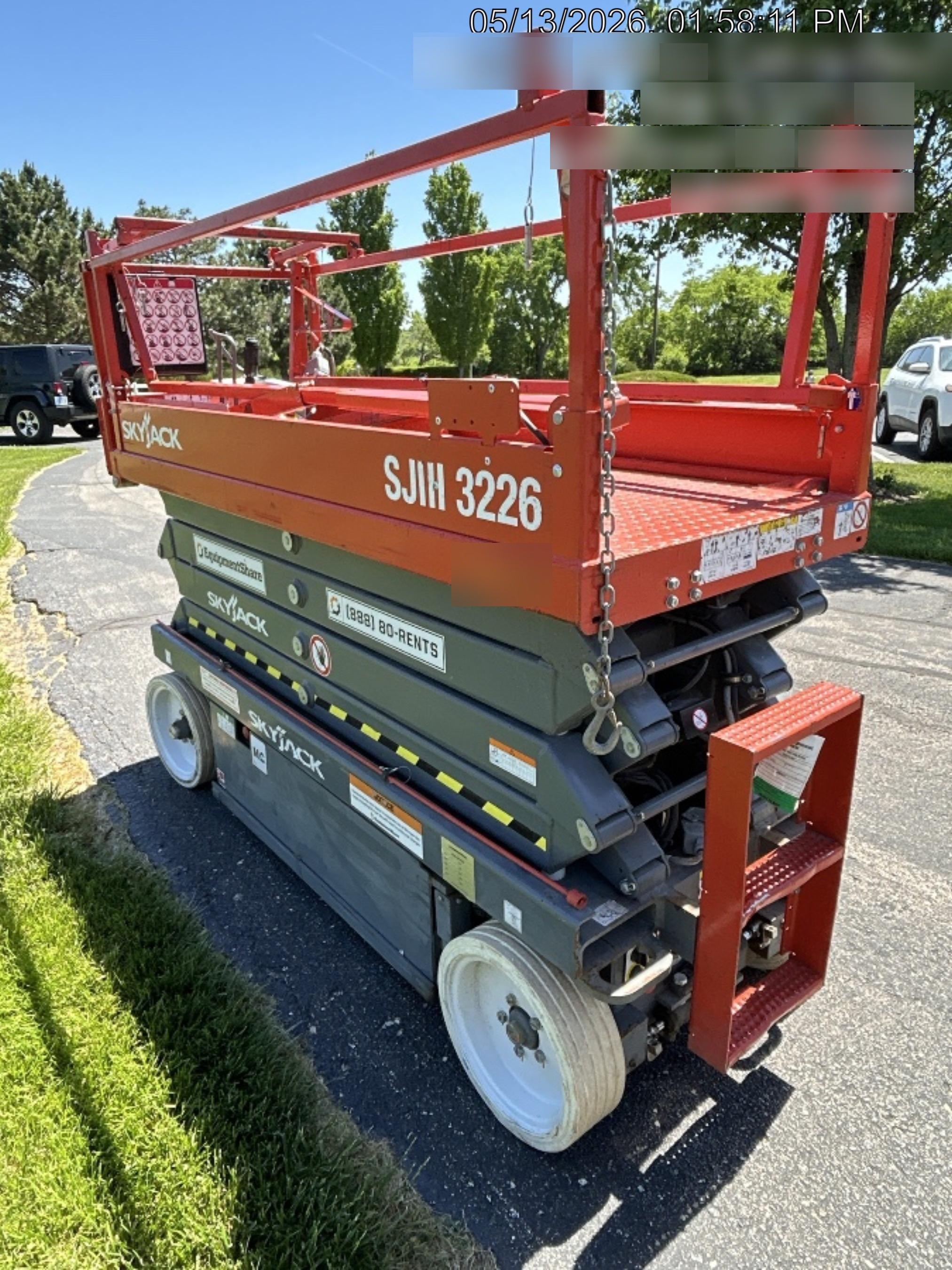 2017 Skyjack SJIII-3226 Standard Rental Specs