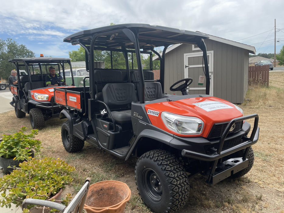 2022 Kubota RTV-X1140W-H Plastic Canopy, Windshield Acrylic Clear, LED Strobe Light, Wire Harness Kit, Back up Alarm