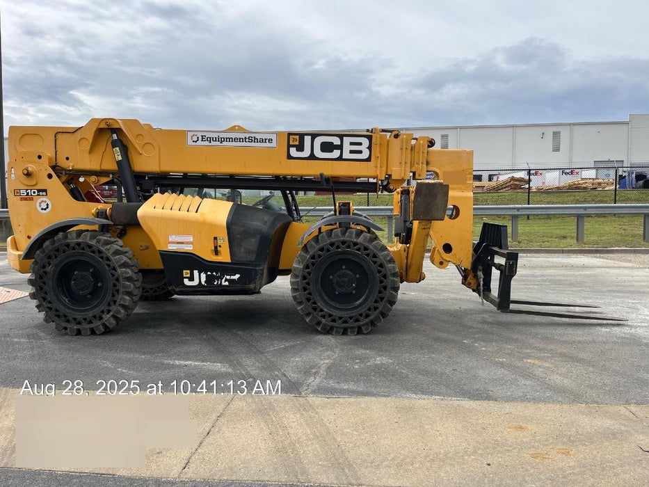 2020 JCB 510-56 Canopy, Solid Tires, Work Lights, Beacon, Aux Hydraulics, Back up Alarm, Lifting Eye, ES Decals