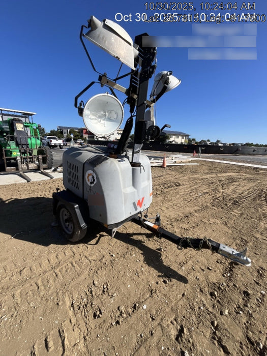 2019 Wacker Neuson LTV6L-MH Wacker Neuson LTV6L Mobile Light Tower w/Fuel Level Sensor Installed