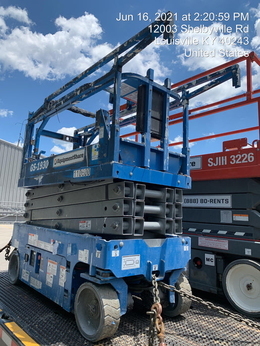 2020 Genie GS-1930 Solid Non Marking Tires, Beacon, Folding rails with half height swing gate