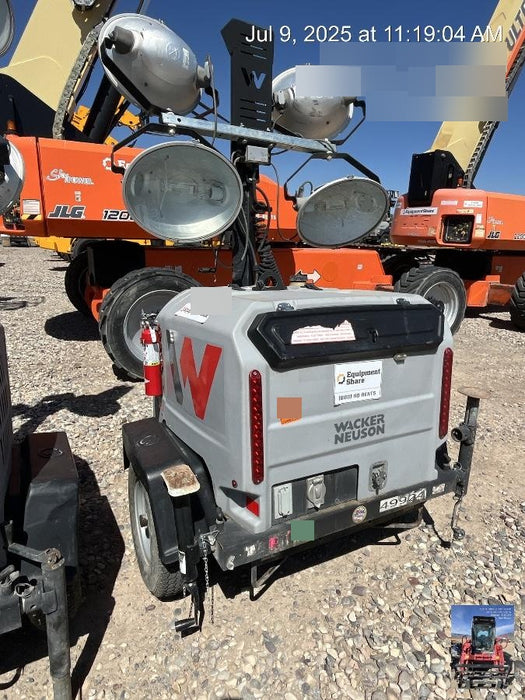 2019 Wacker Neuson LTV6L-MH Mobile Light Tower w/Fuel Level Sensor Installed