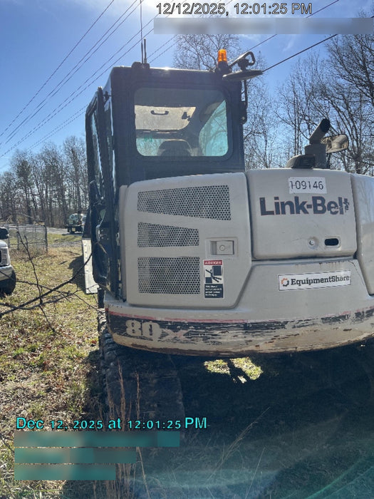 2020 Link-Belt 80X3EX 7'2" ARM, 17.7" rubber tracks, Multi function aux hydraulics
