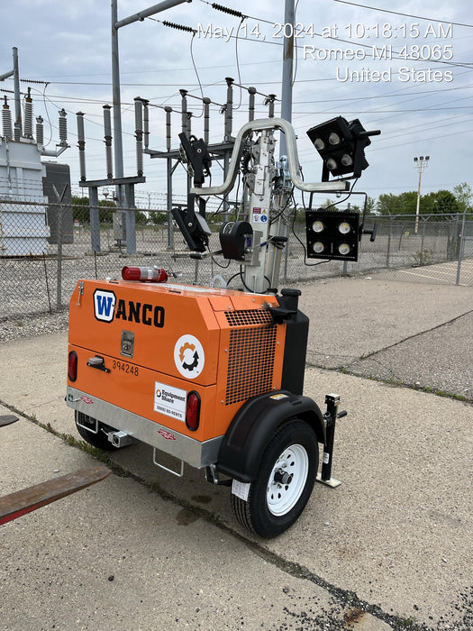 2024 Wanco WLTT-4MM4K Diesel, Deep Sea Controller, Shore Power Plug, Auto Start, (4) 350W LED Floodlights, 4kW Generator, 60 Gal Fuel Tank, 2" Ball, T3