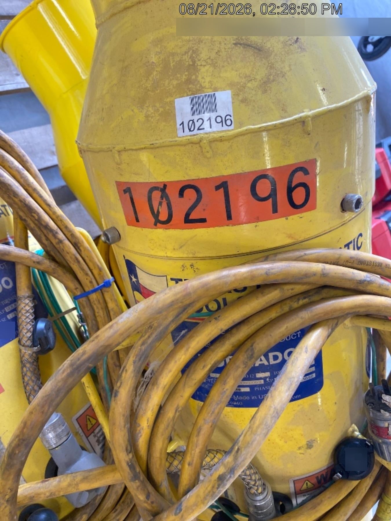 2020 TEXAS PNEUMATIC TOOLS, INC. TB-8-EXP