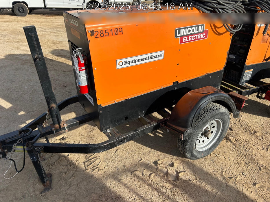 2022 Lincoln Electric LE400 Kubota V1505, Trlr, Cable Rack, Light Kit, ES Decals, T3