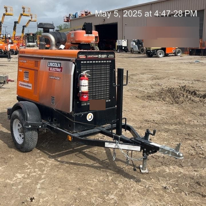2021 Lincoln Electric Vantage 549X Ready Pak 3, ORANGE (includes trailer, cable rack, fender light kit)