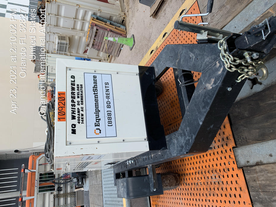 2020 Multiquip DLW400ESA4 400 amp Welder, 14kW, 120/240V, T4F Kubota, Trailer