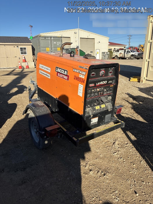 2022 Lincoln Electric LE400 Kubota V1505, Trlr, Cable Rack, Light Kit, ES Decals, T3