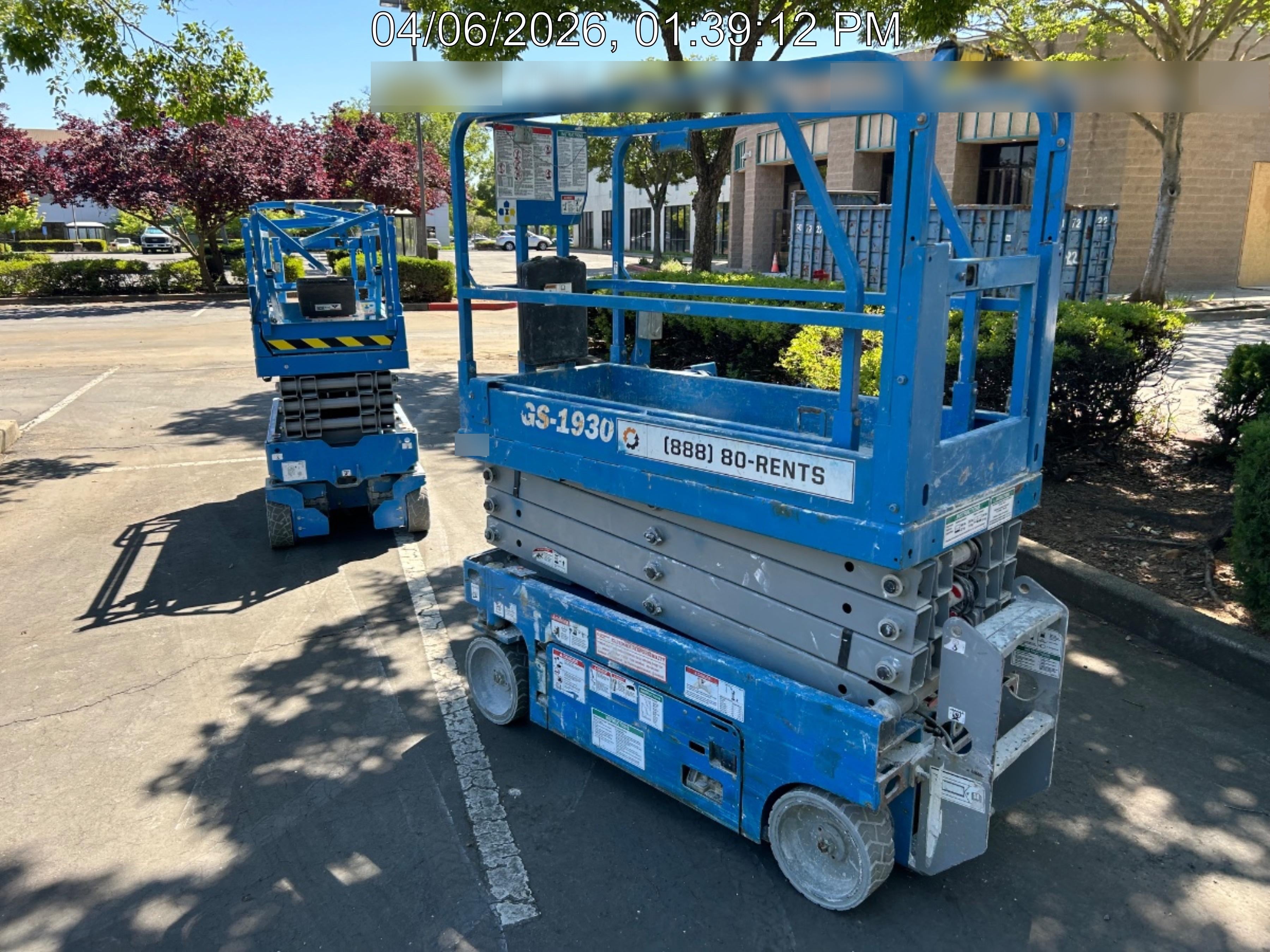 2019 Genie GS-1930 Half Height Swing Gate, 800W Inverter