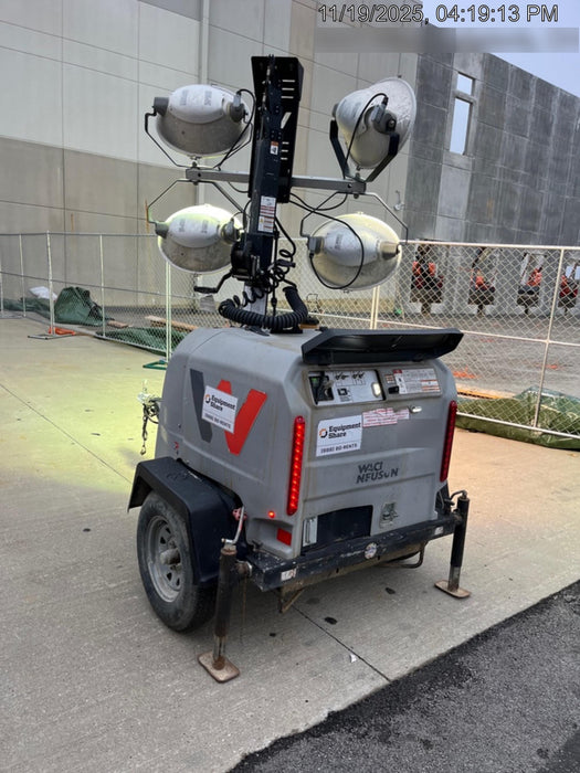 2019 Wacker Neuson LTV6L-MH Wacker Neuson LTV6L Mobile Light Tower w/Fuel Level Sensor Installed