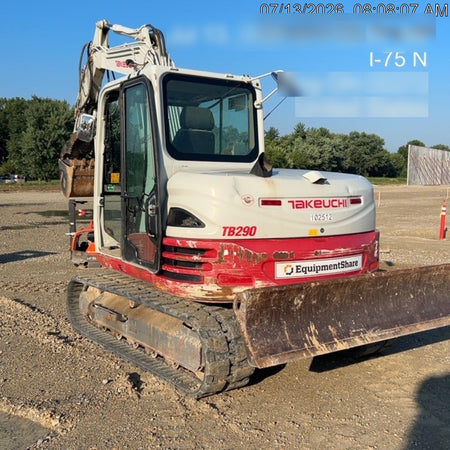 2020 Takeuchi TB290C Cab/Heat/Air, Rubber Tracks, Manual TAG QC