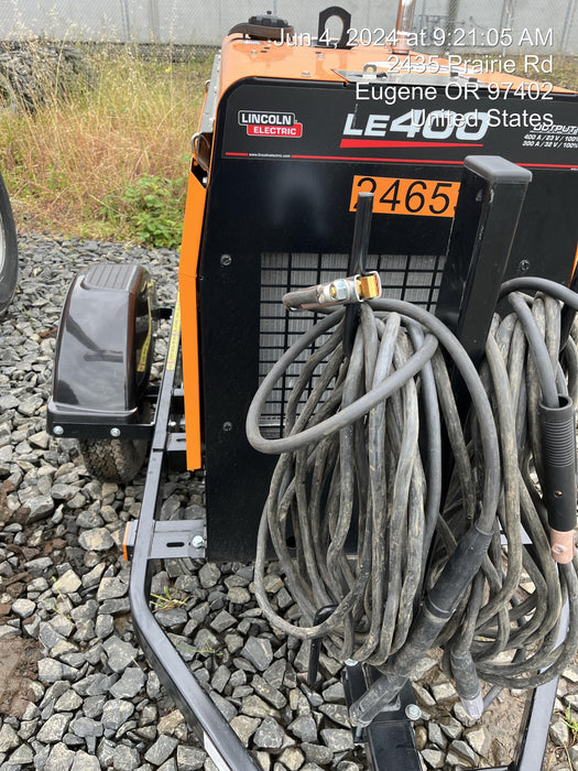 2022 Lincoln Electric LE400 Kubota V1505, Trlr, Cable Rack, Light Kit, ES Decals, T3