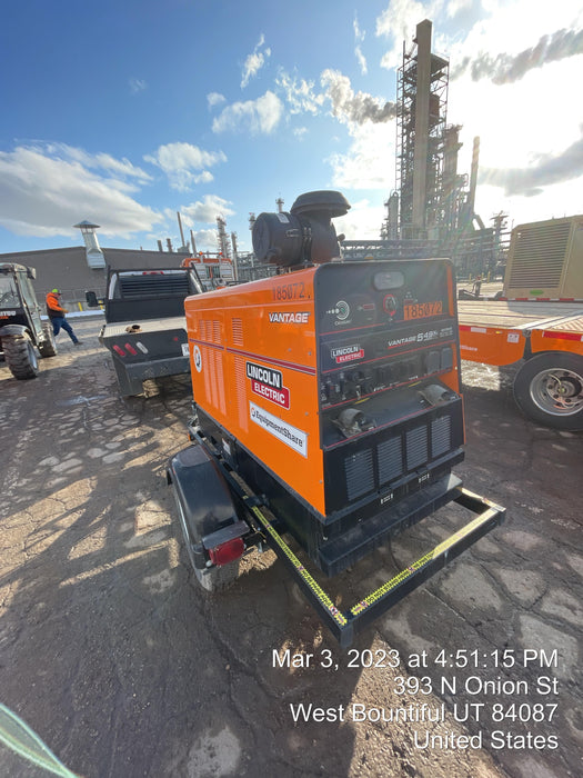 2021 Lincoln Electric Vantage 549X Ready Pak 3, ORANGE (includes trailer, cable rack, fender light kit)