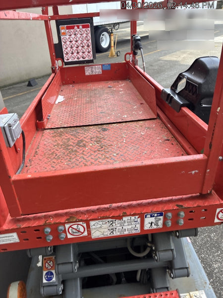 2020 Skyjack SJIII-3219 Solid NM Tires, Half height spring hinged entry gate, Dual Beacons, 800W Inverter