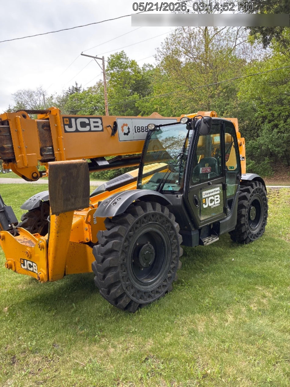 2020 JCB 510-56 Cab/Heat/Air, Solid Tires, Work Lights, Beacon, Aux Hydraulics, Back up Alarm, Lifting Eye, ES Decals