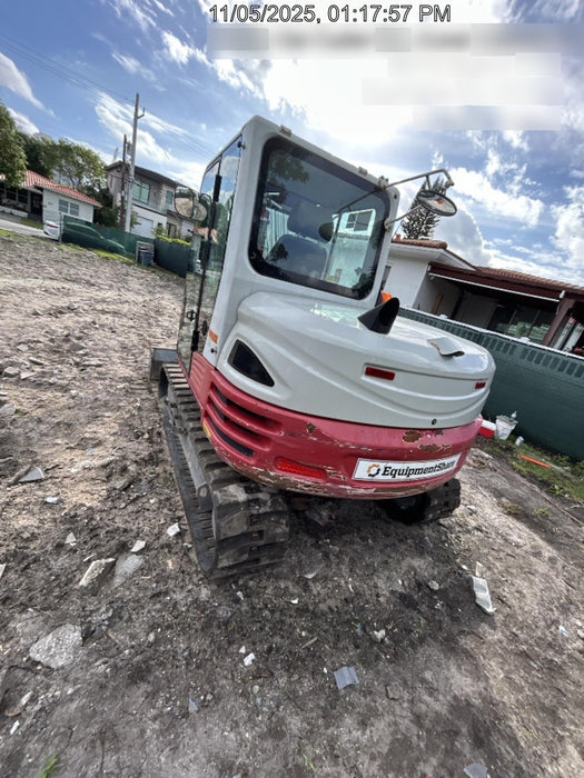 2019 Takeuchi TB290 Cab, AC, Rubber Tracks, Dozer Blade, Travel Alarm, Control Pattern Change Valve, Auxiliary Hydraulics w/18" Quick Coupler Bucket with teeth, 6.2 cu. ft. capacity/24" Quick Coupler Bucket with teeth, 8.6 cu. ft. capacity/36" Quick Coupler Bucket with teeth, 13.4 cu. ft. capacity, Quick Coupler, Hydraulic Thumb Installed