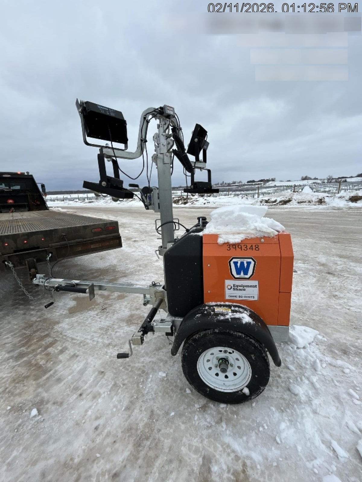 2024 Wanco WLTT-4MM4K Diesel, Deep Sea Controller, Shore Power Plug, Auto Start, (4) 350W LED Floodlights, 4kW Generator, 60 Gal Fuel Tank, 2" Ball, T3