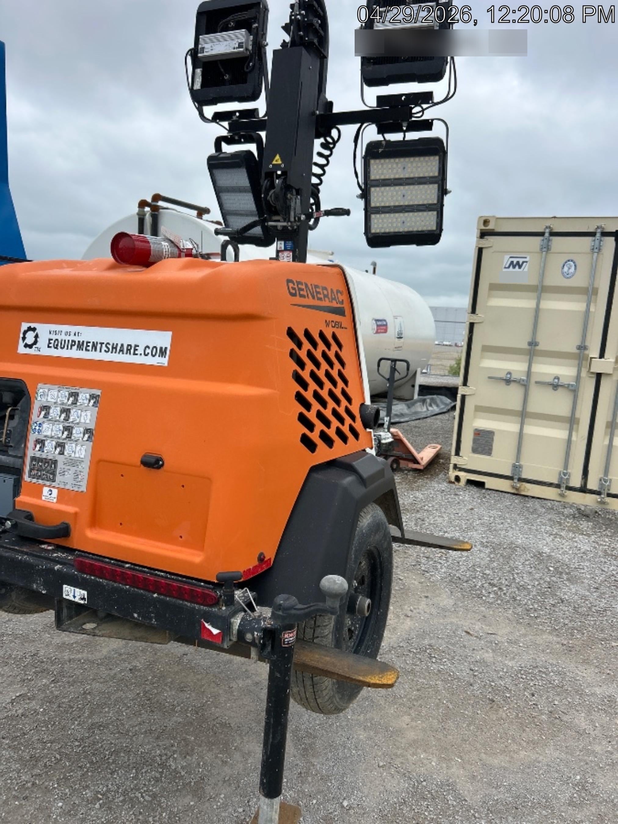2024 Generac MLT2 Diesel, Flex Switch 120V Input, Powerzone Controller, 
(4) 320W LED Lights, 4kW Generator, 39.9 Gal Fuel Tank, 2" Ball, T3