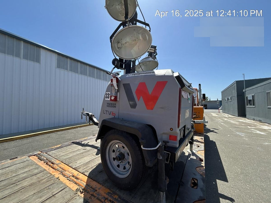 2019 Wacker Neuson LTV6L-MH Wacker Neuson LTV6L Mobile Light Tower w/Fuel Level Sensor Installed
