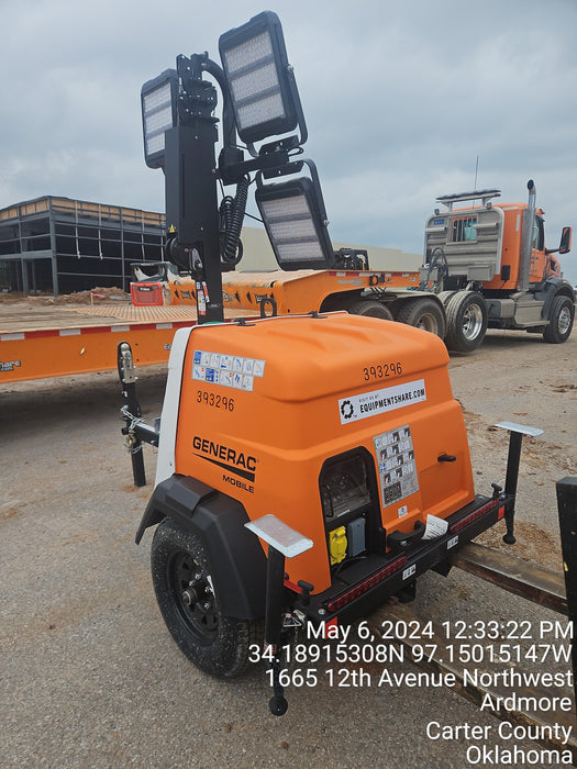 2024 Generac MLT2 Diesel, Flex Switch 120V Input, Powerzone Controller, 
(4) 320W LED Lights, 4kW Generator, 39.9 Gal Fuel Tank, 2" Ball, T3