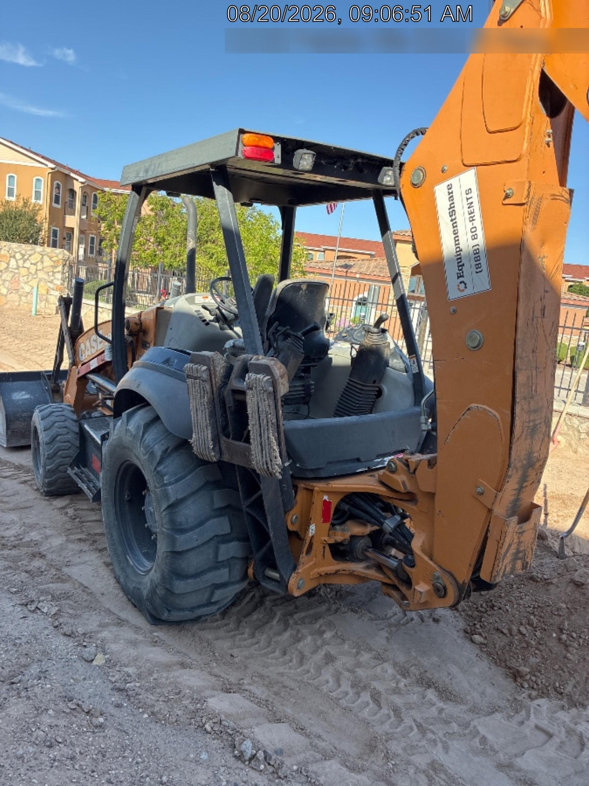 2019 Case 580N EP Canopy, 4WD, GP Front Bucket, Standard Stick, 2-Way Aux Hydraulics, ISO Controls
