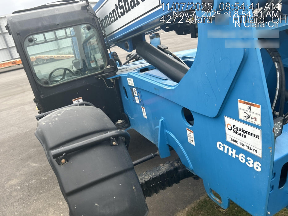 2020 Genie GTH-636 Cab/Heat/Air, Solid Tires, Work Lights, Beacon, Aux Hydraulics, Back up Alarm