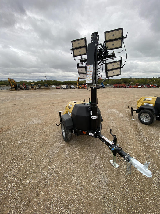 2022 Allmand NLV3GR (4) LED Light Fixture 350W, 23' Vertical Mast, 3kW Prime, Towable, ES Decals, T3