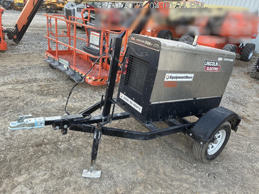 2019 Lincoln Electric Vantage 322 Welder Ready-Pak 3, Two wheel trailer, Fender and Light kit, Cable Rack
