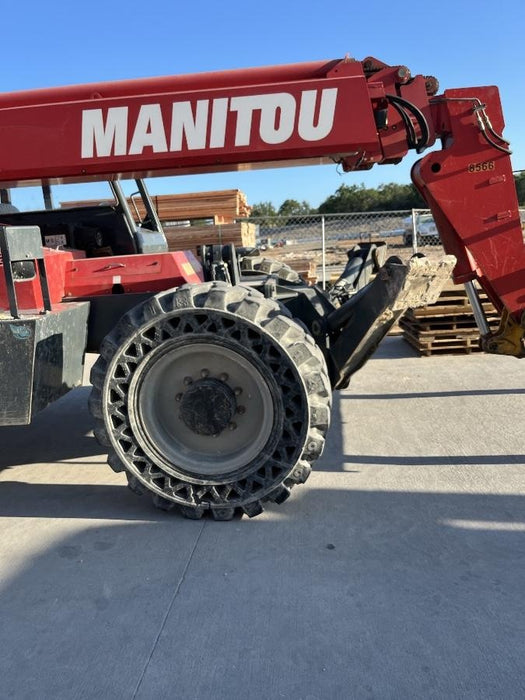 2018 Manitou MTA10055 Manitou MTA 10055 w/Cab/Heat/AC, Work Lights/Strobe, Aux Hyd, Solid Tires, Lift Hook, 66" Carriage, 60" Forks
