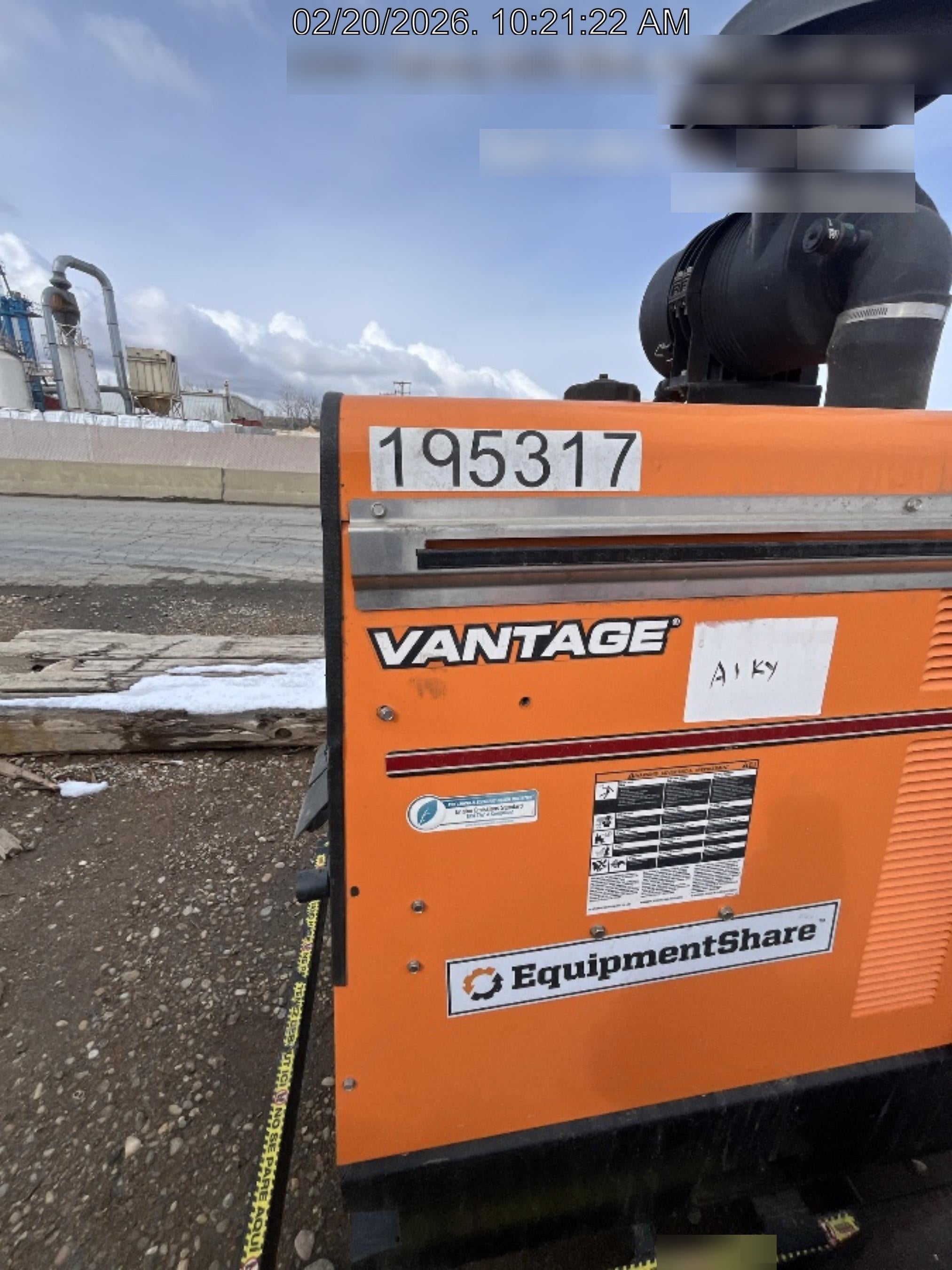 2021 Lincoln Electric Vantage 549X Ready Pak 3, ORANGE (includes trailer, cable rack, fender light kit)