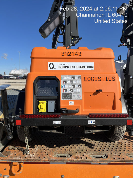 2024 Generac MLT2 Diesel, Flex Switch 120V Input, Powerzone Controller, 
(4) 320W LED Lights, 4kW Generator, 39.9 Gal Fuel Tank, 2" Ball, T3