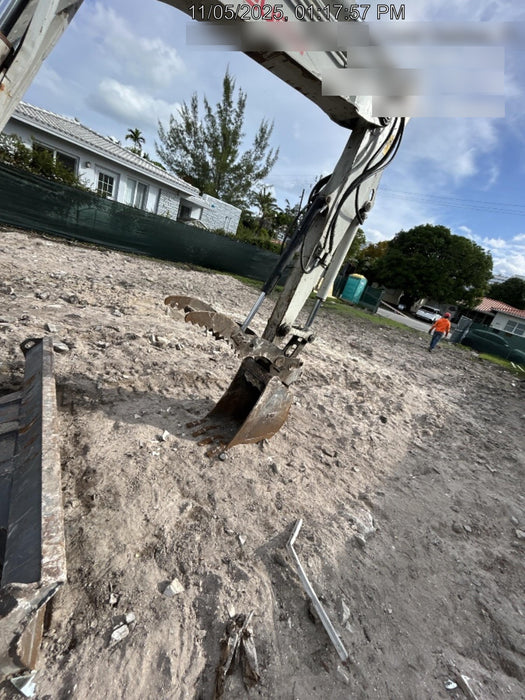2019 Takeuchi TB290 Cab, AC, Rubber Tracks, Dozer Blade, Travel Alarm, Control Pattern Change Valve, Auxiliary Hydraulics w/18" Quick Coupler Bucket with teeth, 6.2 cu. ft. capacity/24" Quick Coupler Bucket with teeth, 8.6 cu. ft. capacity/36" Quick Coupler Bucket with teeth, 13.4 cu. ft. capacity, Quick Coupler, Hydraulic Thumb Installed