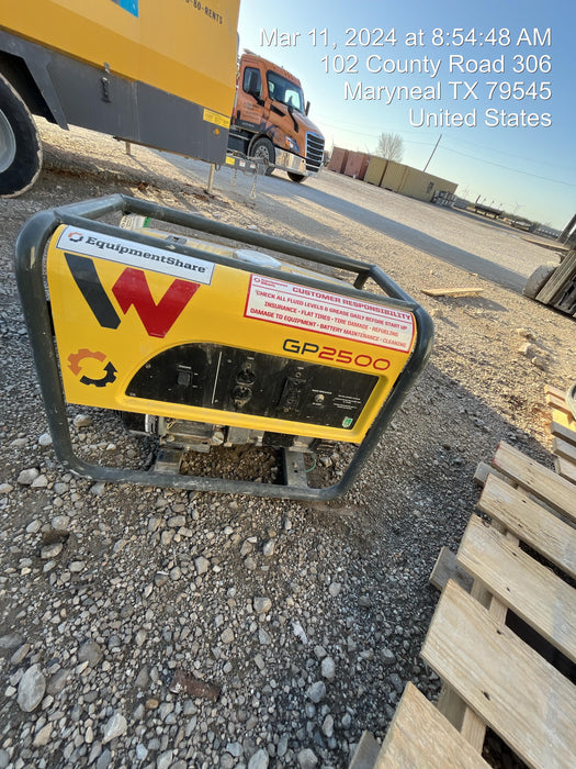 2021 WACKER NEUSON GP2500A