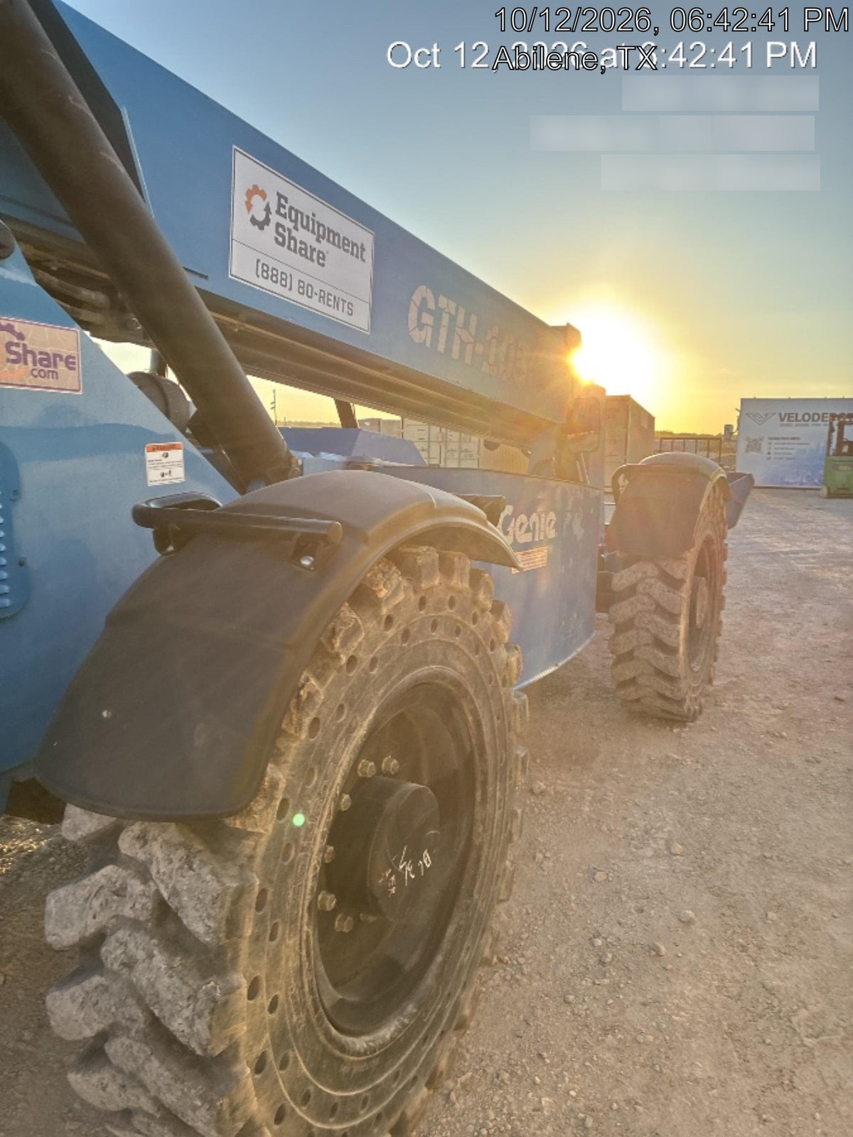 2017 Genie GTH-1056 Genie GTH1056, Solid Tires, 60" carriage, Light Kit, Open ROPS