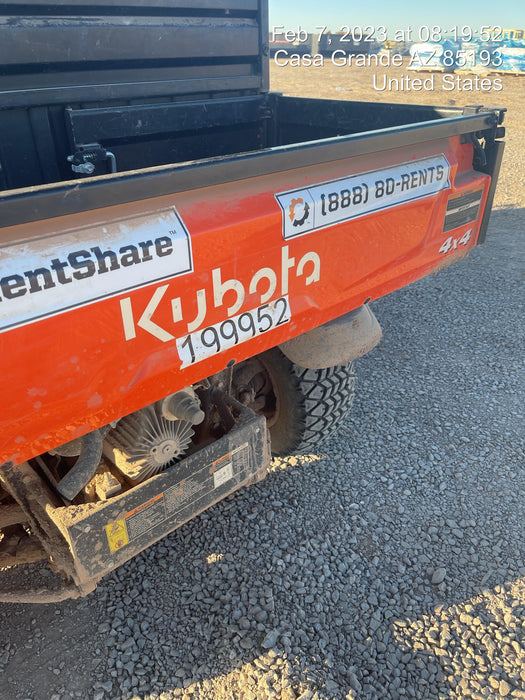 2022 Kubota RTV-X1140W-H Plastic Canopy, Windshield Acrylic Clear, LED Strobe Light, Wire Harness Kit, Back up Alarm