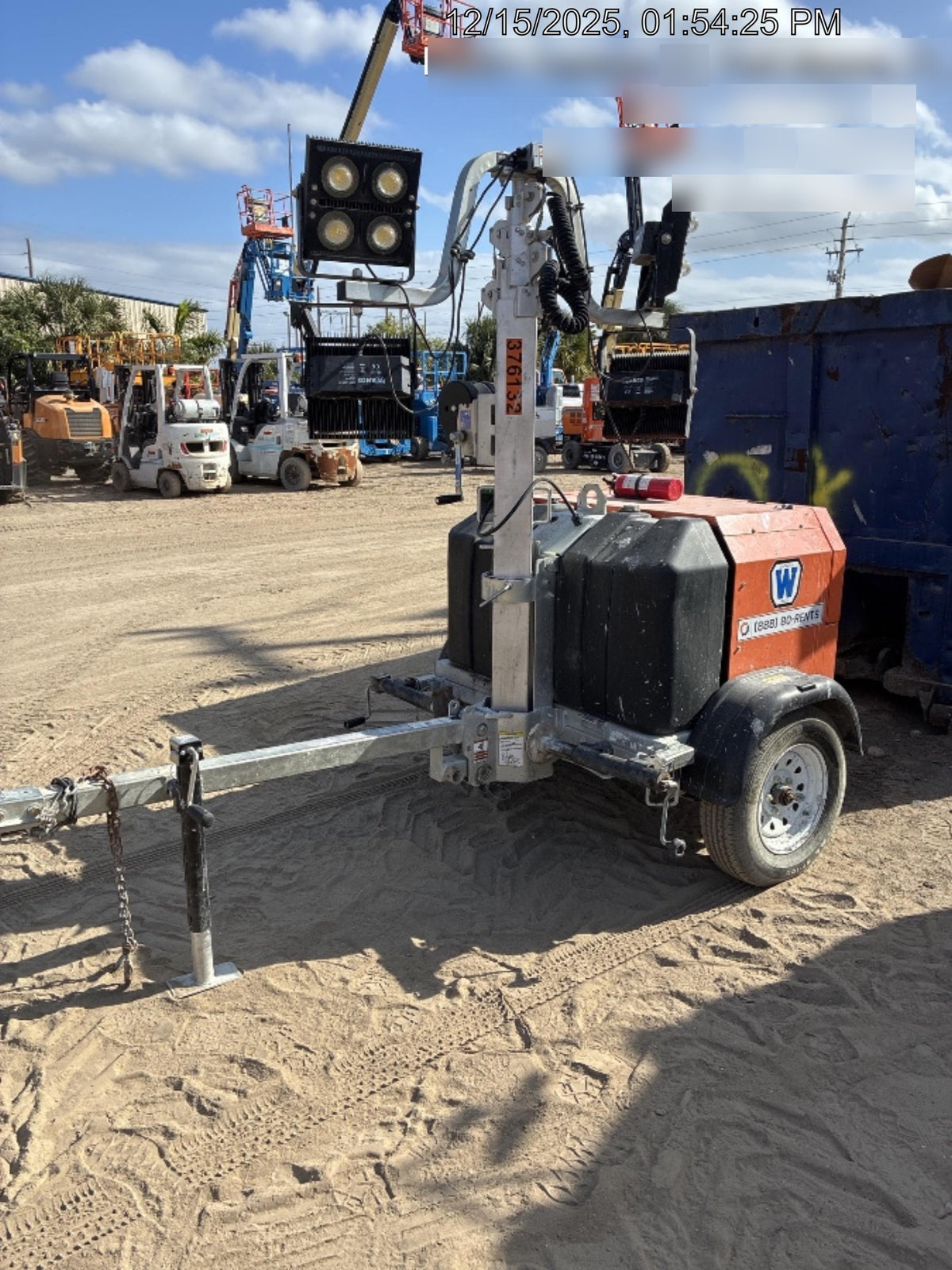 2023 Wanco WLTT-4MM4K Diesel, Deep Sea Controller, Shore Power Plug, Auto Start, (4) 350W LED Floodlights, 4kW Generator, 60 Gal Fuel Tank, 2" Ball, T3