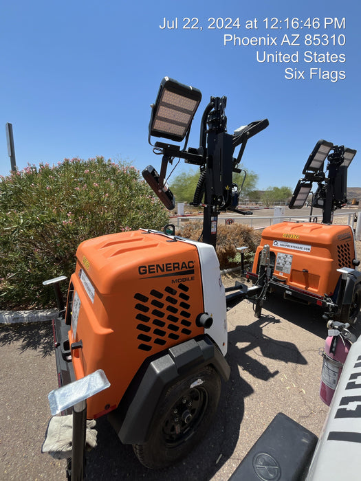 2024 Generac MLT2 Diesel, Flex Switch 120V Input, Powerzone Controller, 
(4) 320W LED Lights, 4kW Generator, 39.9 Gal Fuel Tank, 2" Ball, T3