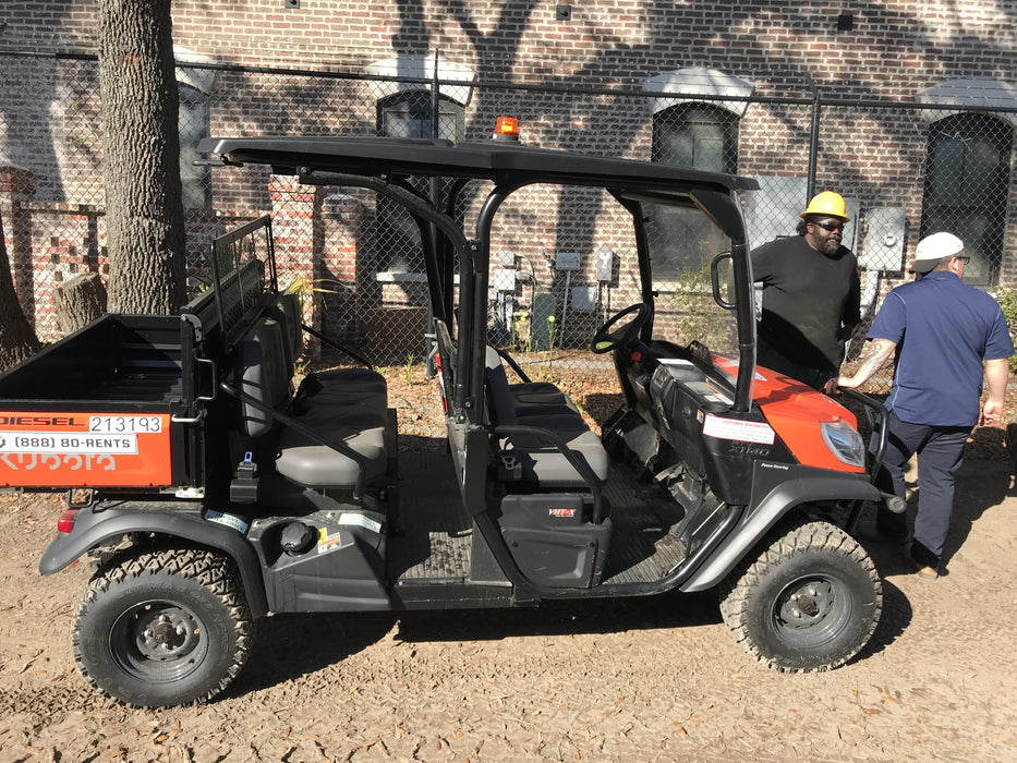 2022 Kubota RTV-X1140W-H Plastic Canopy, Windshield Acrylic Clear, LED Strobe Light, Wire Harness Kit, Back up Alarm