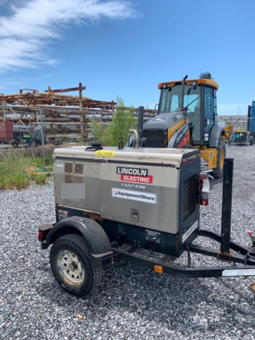 2019 Lincoln Electric Vantage 322 Welder Ready-Pak 3, Two wheel trailer, Fender and Light kit, Cable Rack