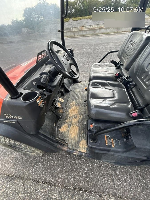 2022 Kubota RTV-X1140W-H Plastic Canopy, Windshield Acrylic Clear, LED Strobe Light, Wire Harness Kit, Back up Alarm