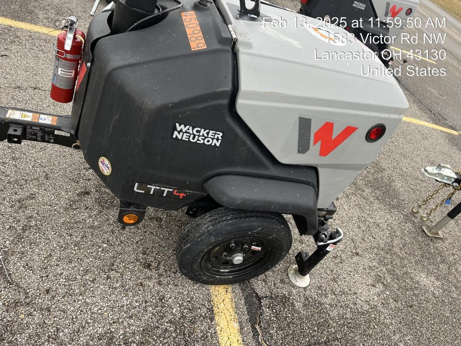 2024 Wacker Neuson LTT4 Diesel, Kohler KDW702, Deep Sea Controller, Auto Start, LED 320W, Bypass Outlet, T3