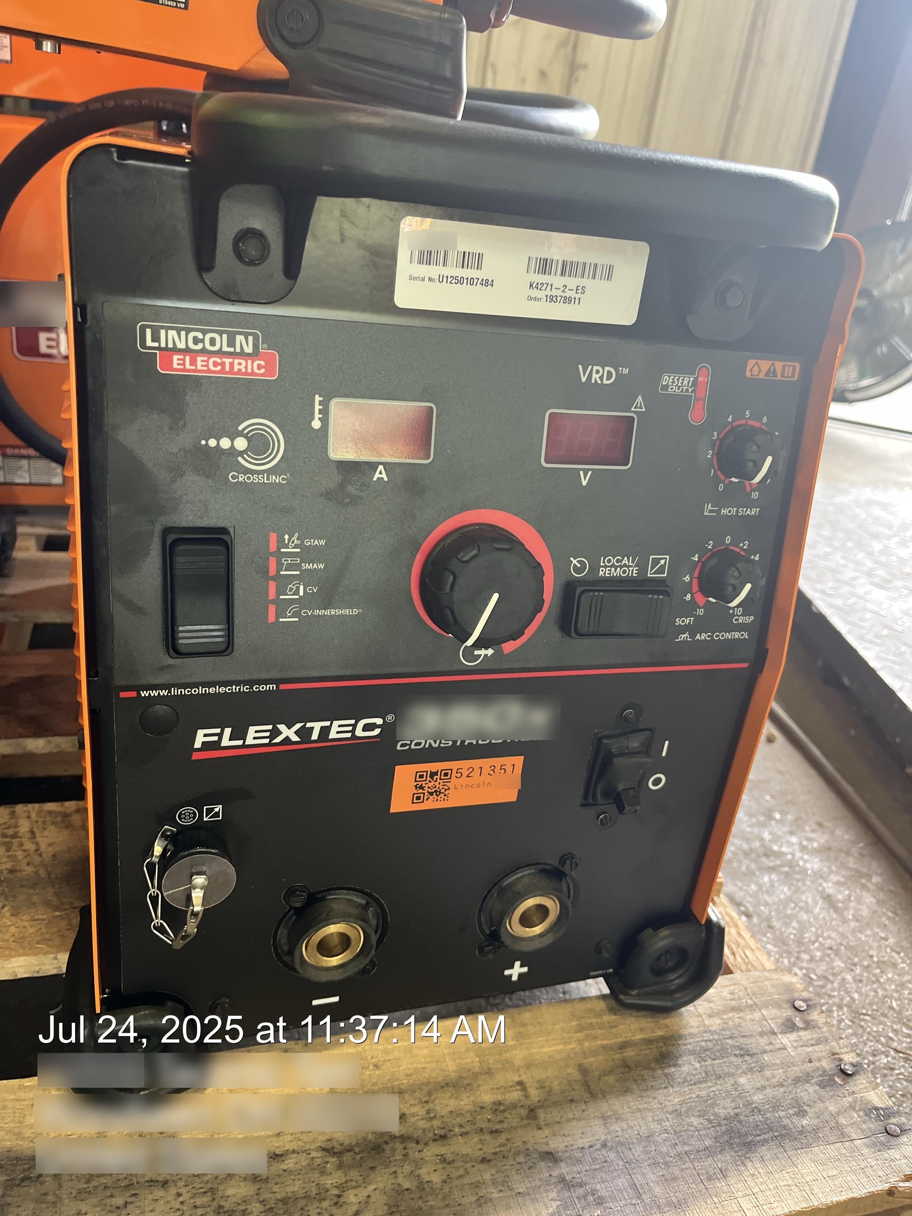 2025 LINCOLN ELECTRIC FLEXTEC 350X
