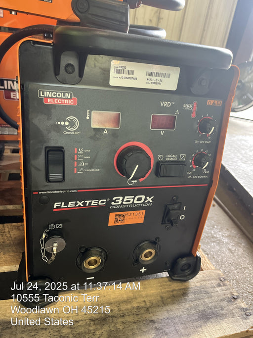 2025 LINCOLN ELECTRIC FLEXTEC 350X